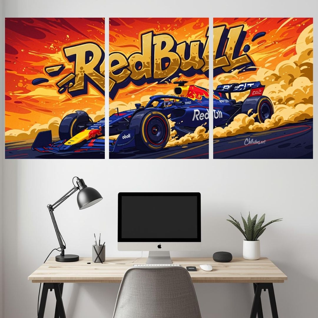 F1 CAR SPLIT POSTER 012 - 3 PIECE SET