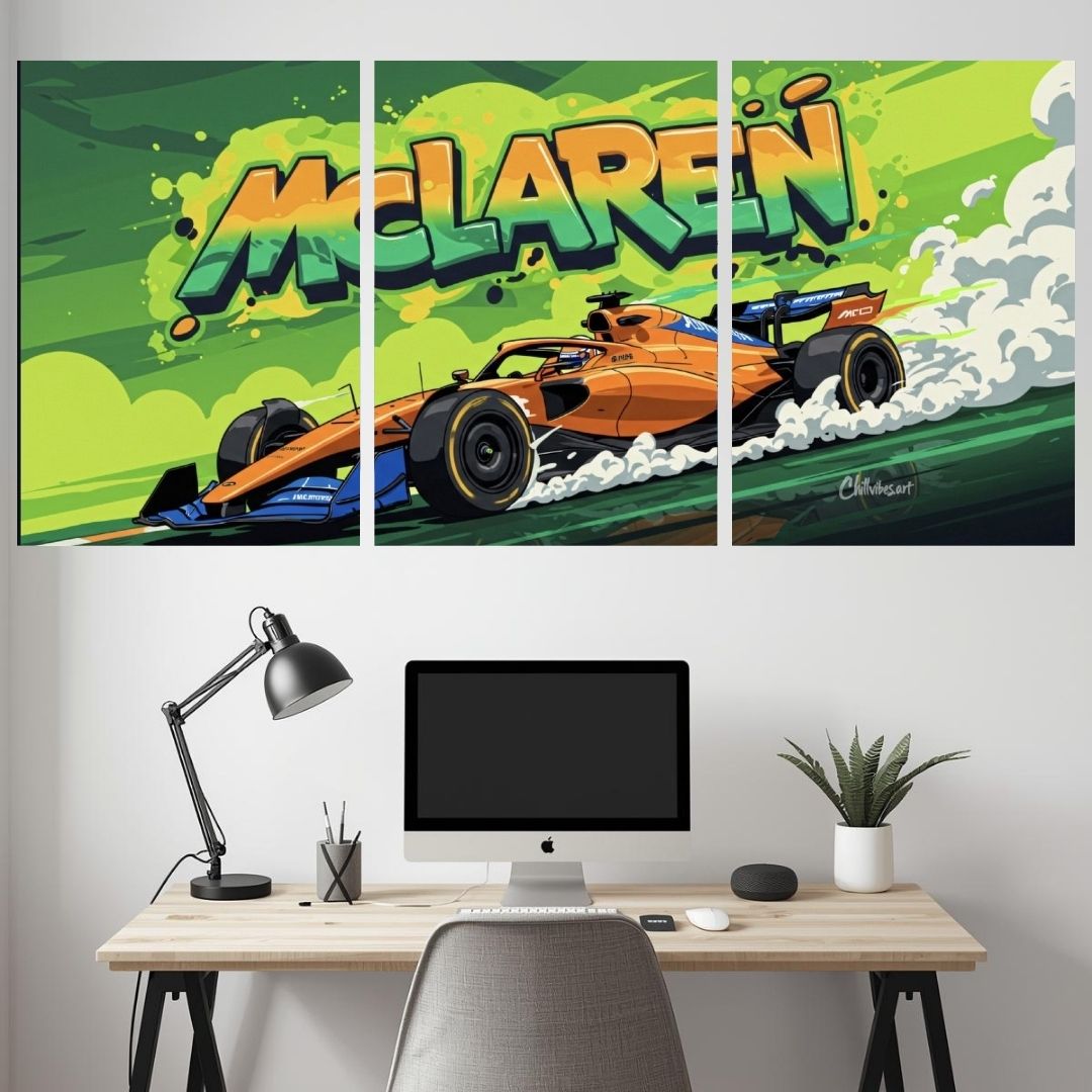 MCLAREN CAR SPLIT POSTER 014 - 3 PIECE SET