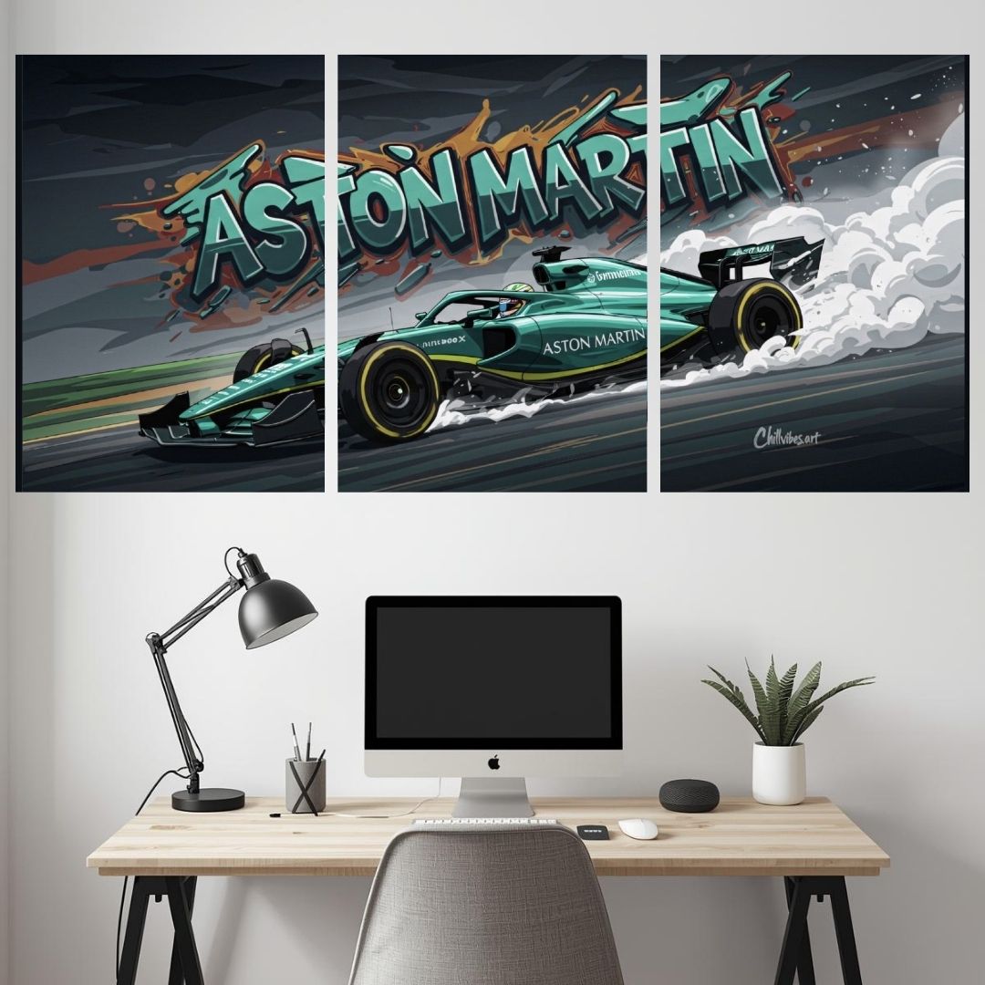 ASTON MARTIN CAR SPLIT POSTER 015 - 3 PIECE SET