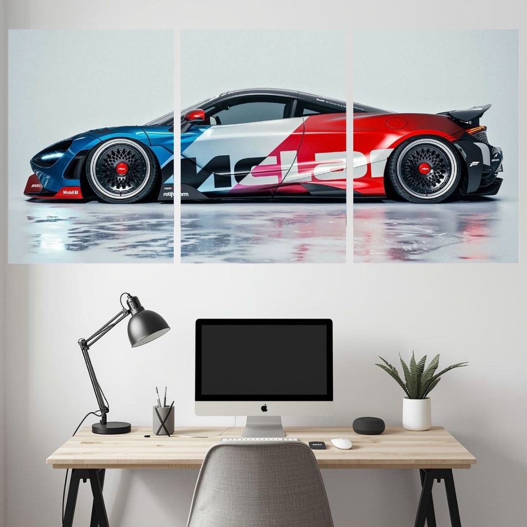 MCLAREN CAR SPLIT POSTER 020 - 3 PIECE SET