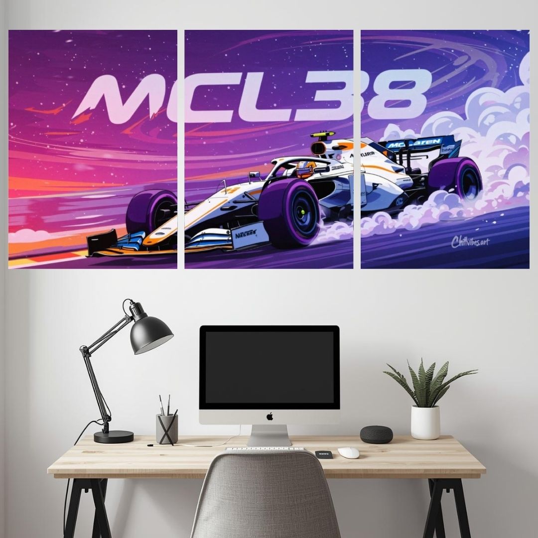 MCL 38 CAR SPLIT POSTER 041 - 3 PIECE SET