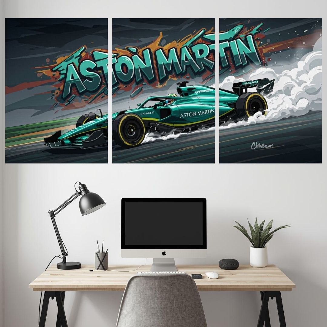 ASTON MARTIN CAR SPLIT POSTER 044 - 3 PIECE SET