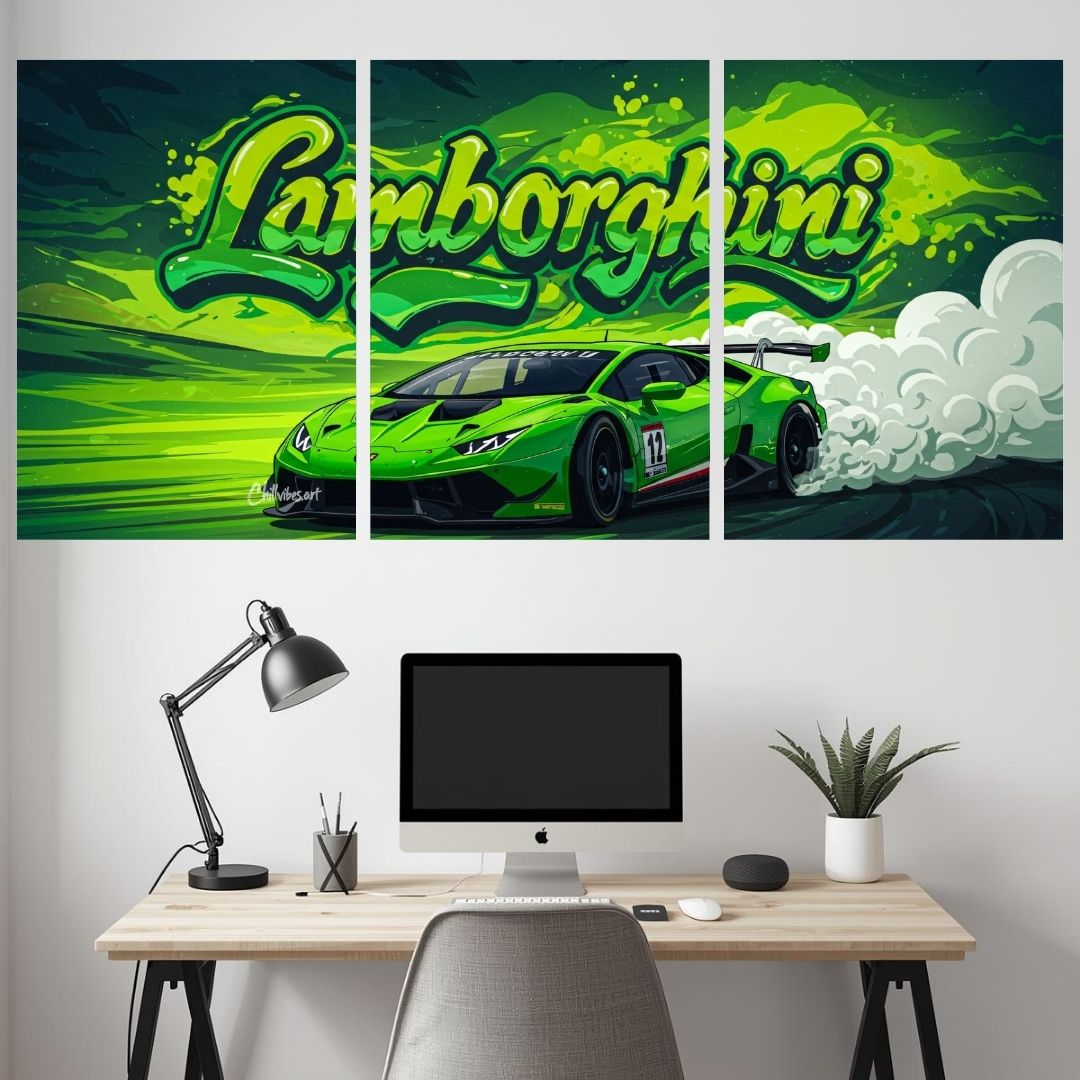 LAMBORGHINI SPLIT POSTER 008 - 3 PIECE SET